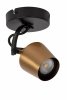 Nowoczesny plafon lampa sufitowa czarno-złota regulowana na wysięgniku uniwersalna minimalistyczna metalowa EMILE 51901/01/02 Lucide
